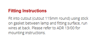 110WMG round reverse insert or module guide