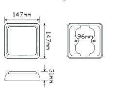 125AM Indicator Module Dimensions