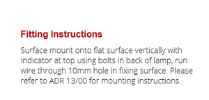 LED Autolamps 151BAR2 guide