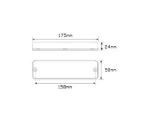 LED Autolamps 175AW/2 Front Indicator/Front Position Bullbar Lamps - Pair