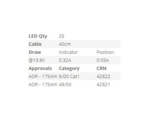 LED Autolamps 175AW/2 Front Indicator/Front Position Bullbar Lamps - Pair