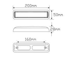 LED Autolamps 200BSTIM dimensions