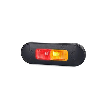 Hella DuraLED Flush Mount Red/Amber Side Marker Lamp - 2083BULKHE