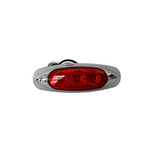 Lucidity Red Lens Marker Lamp w/ Chrome Surround - 22340NR-1V