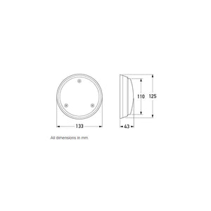 Hella 12V Interior Roof Lamp - 2610HE