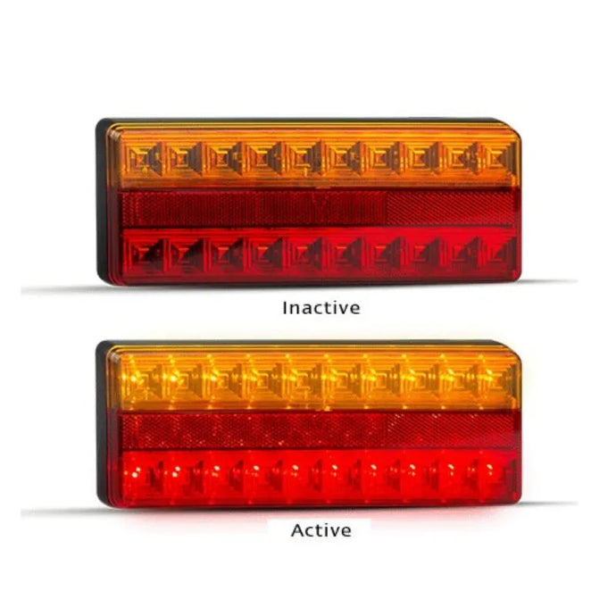 LED Autolamps 275MAR 12-24v Stop/Tail Indicator with Reflex Reflectors