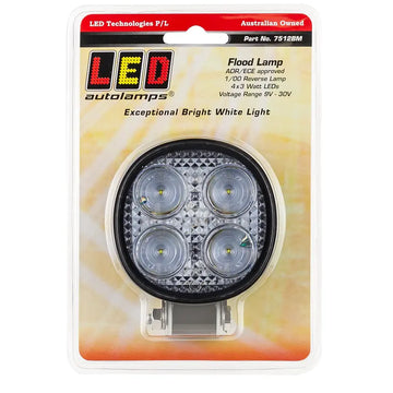 LED Autolamps 7512BM Round Flood/Reverse Lamp
