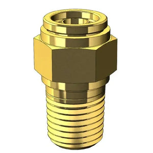 Brass Push to Connect Fitting - Imperial Nylon Tube to Male NPT Thread