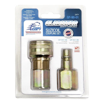 Non-sealing Trailer Suzicoil Coupling Set - Female 1/2 Thread - GP-90-01