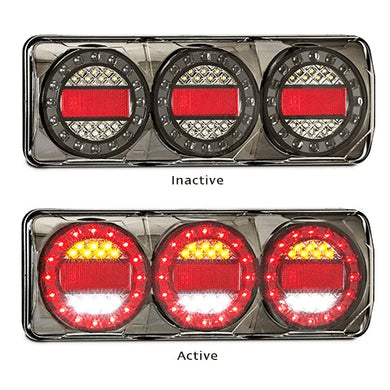 Maxilamp 3 LED Combination Tail Lights Stop, Tail, Indicator & Reverse - Each