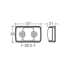 Narva LED Red/Amber Side Marker Lamp -  91402NA