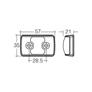 Narva LED Red/Amber Side Marker Lamp -  91402NA