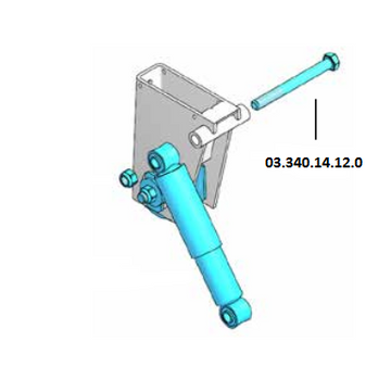 Shock Absorber Bolt Front Mount with 100mm Spring