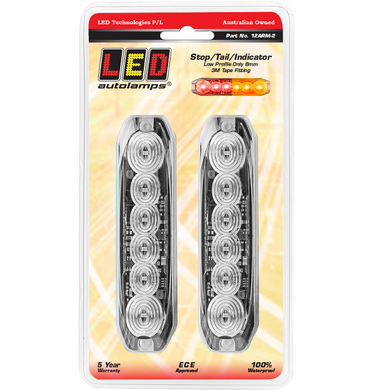 LED Autolamps 12ARM-2 Stop/Tail & Indicator Lamps - Pair