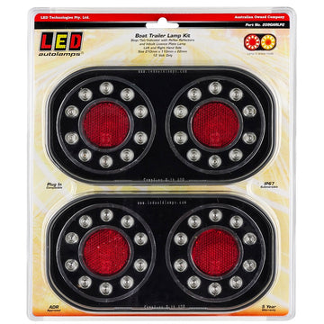LED Autolamps 209GARLP2 Stop/Tail & Indicator Boat Trailer Kit