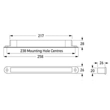 Hella LED Rear Direction Indicator Strip Lamp - 2156HE
