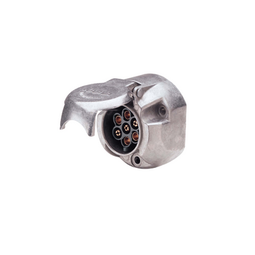 Narva Large Round 7 Pin Metal Socket - 82062