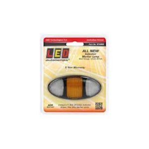 LED Autolamps 97ARIM Amber/Red Side Marker/Side Direction Indicator - Black