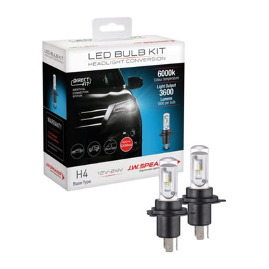 JW Speaker H4 LED DirectFit Hi/Lo Bulb Kit - 999004