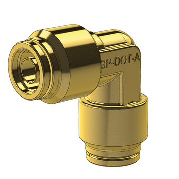 Brass Push-To-Connect Nylon 90 degree Hose Joiners - Imperial