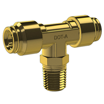 Male Branch Tee, Imperial Nylon Tube to NPT Thread