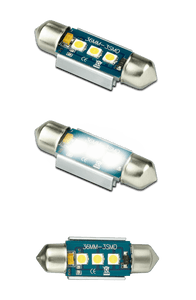 LED Autolamps White 12V LED Festoon Globe 36mm - FN36W