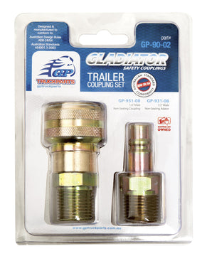 Non-sealing Trailer Suzicoil Coupling Set - Male