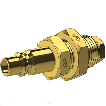 Male Trailer Coupling, Bulkhead Adapter, Non-Sealed suit 3/8 Nylon