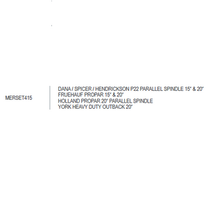Meritor AllFit Taper Bearing SET415 specifications