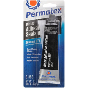 Permatex Black Silicone Adhesive Sealant 85g - PX81158