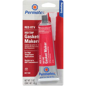 Permatex High-Temp Red RTV Silicone Gasket Maker - Various Sizes