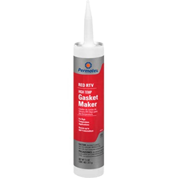 Permatex High-Temp Red RTV Silicone Gasket Maker - Various Sizes