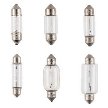 Narva 12V Festoon Globes Box of 10 - Various sizes